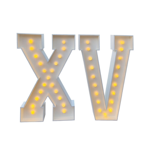 XV Marquee Letters Rental